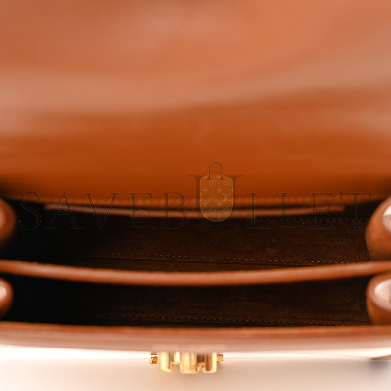 Y*L cassandra mini top handle bag in canvas and calfskin 602716 (20*16*7.5cm)